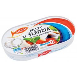 GRAAL Filety sledzw sosie pomidorowym 15x170g